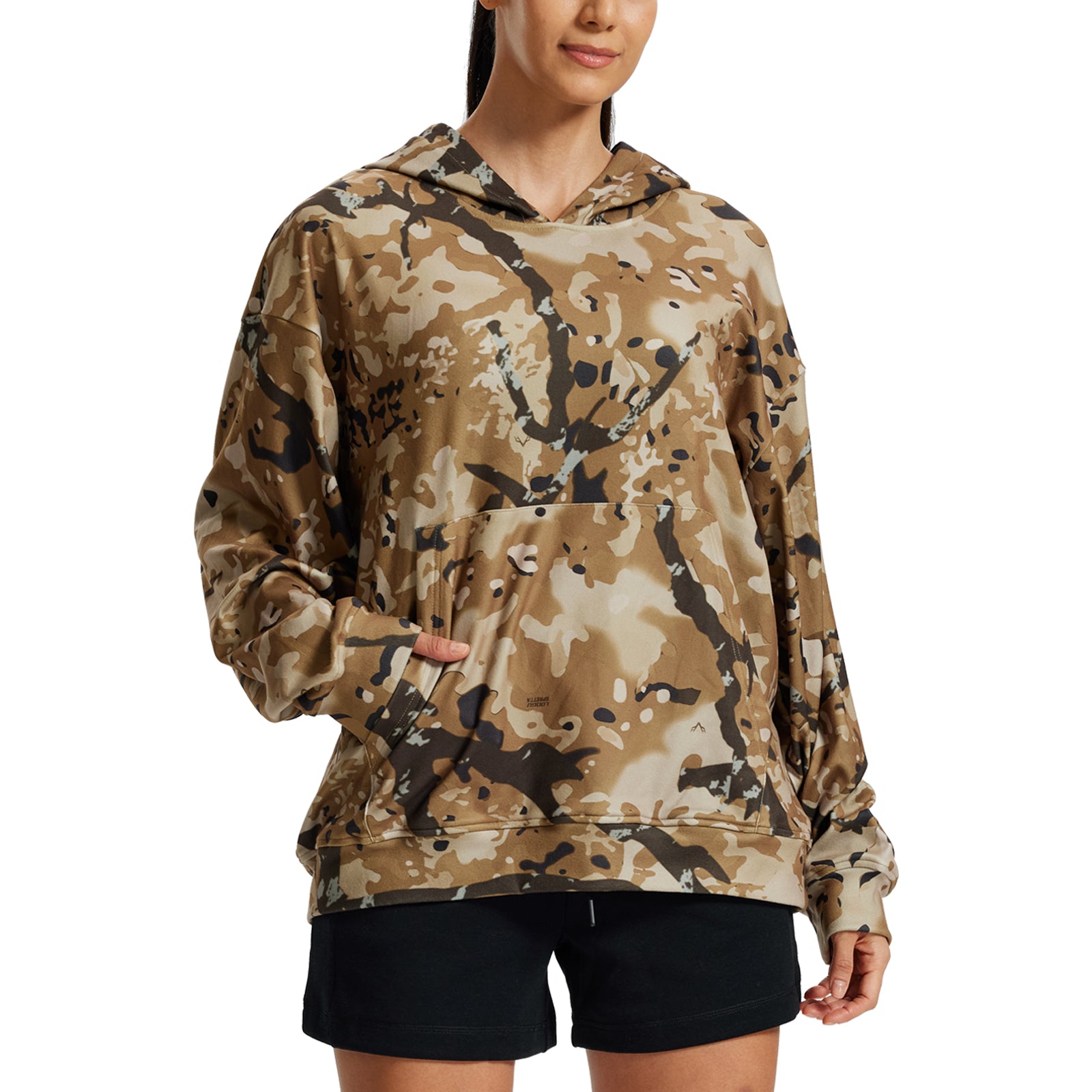 LOOGU Women's Camo Oversized Hoodies WD50