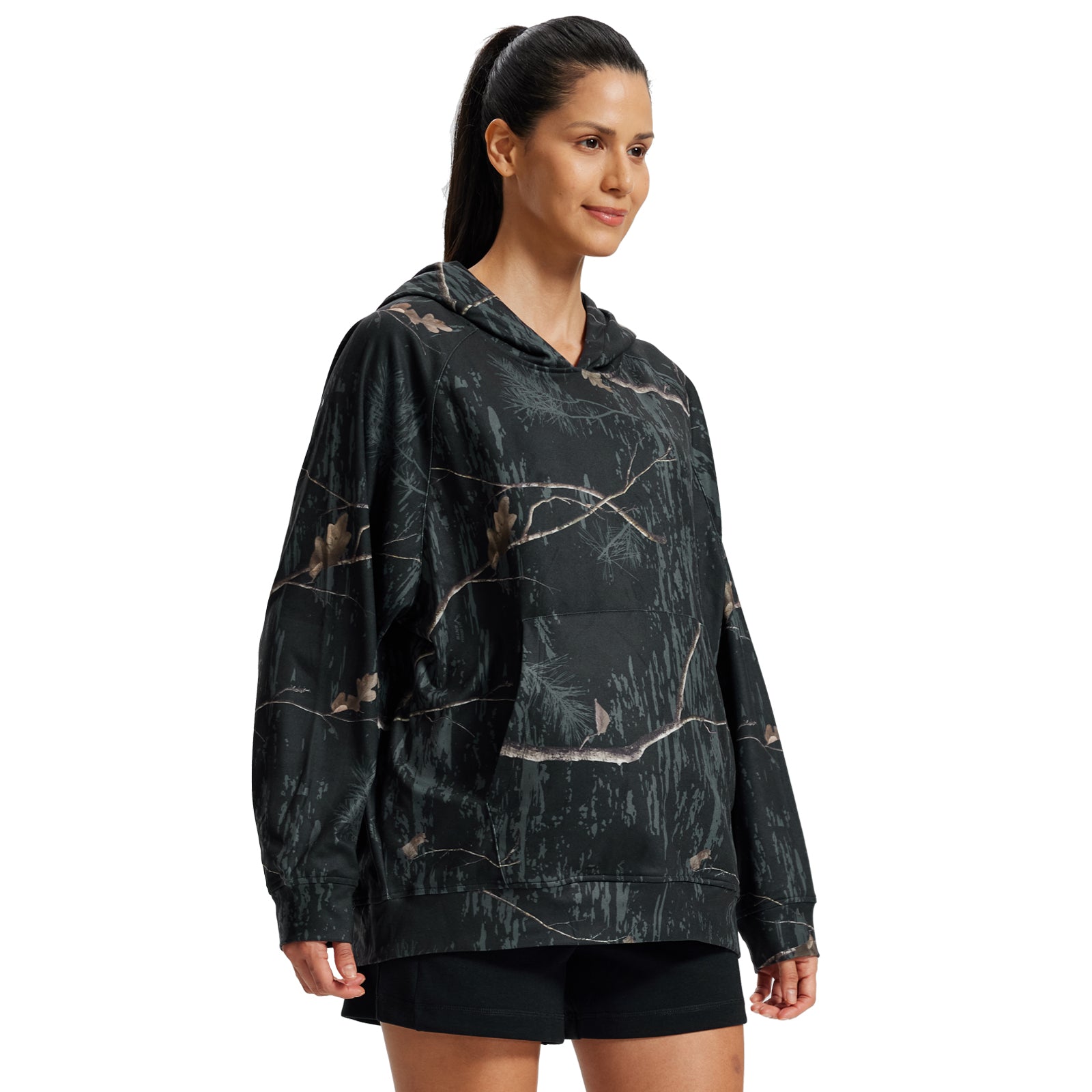 LOOGU Women's Camo Oversized Hoodies WD60