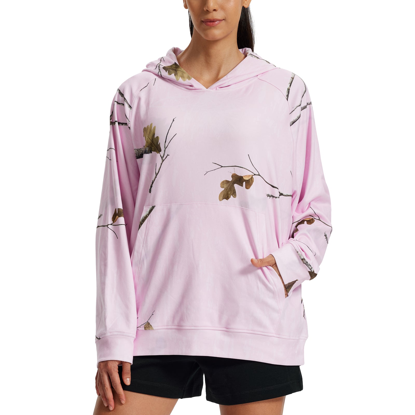 LOOGU Women's Camo Oversized Hoodies WD60