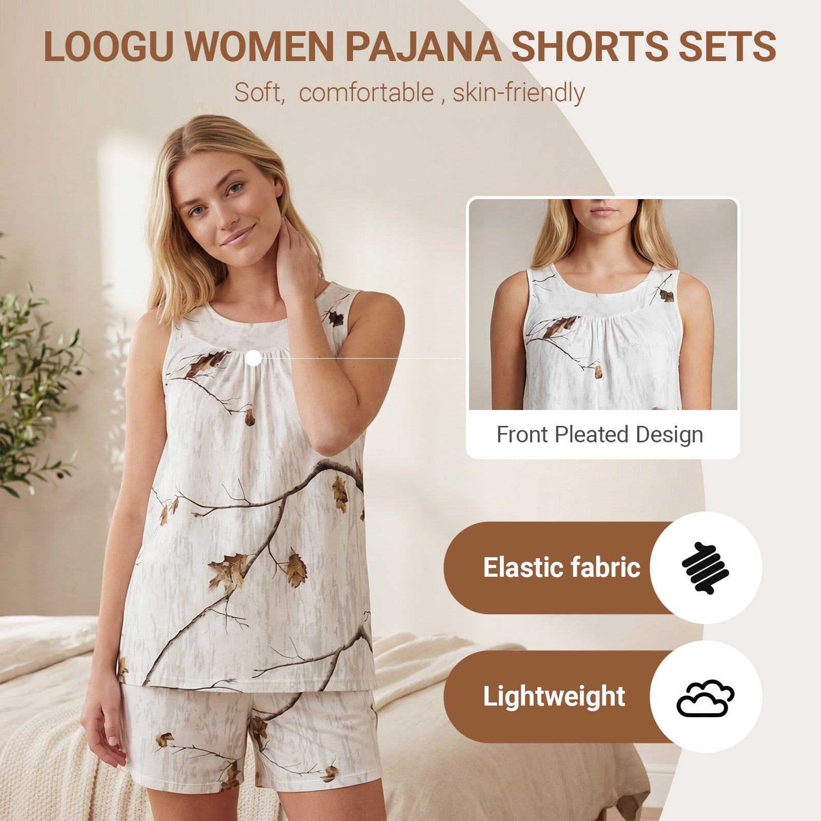 LOOGU Women's 2-Piece Pajama Set WL20