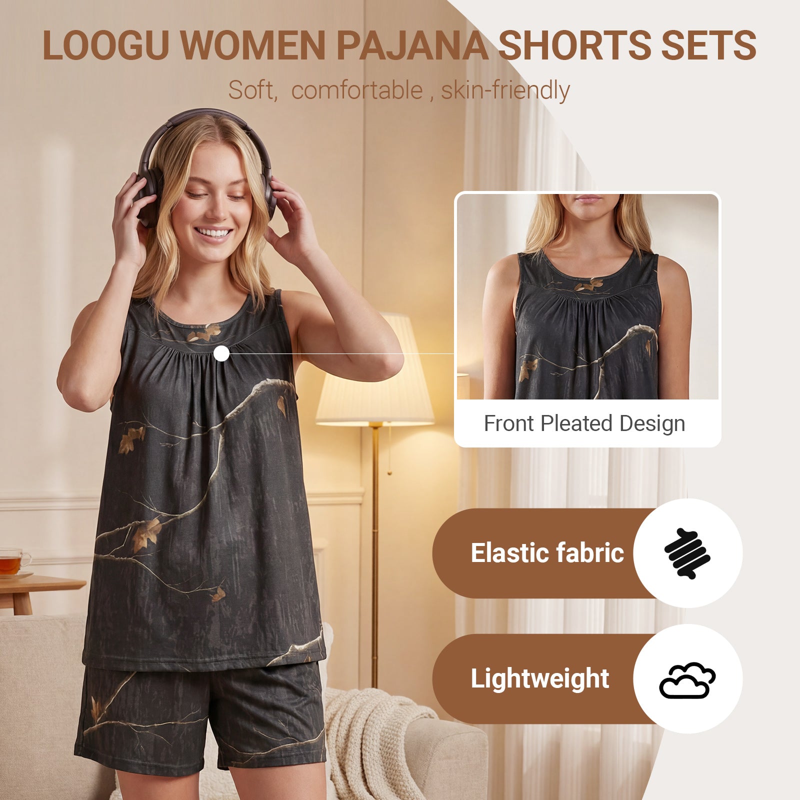 LOOGU Women's 2-Piece Pajama Set WL20