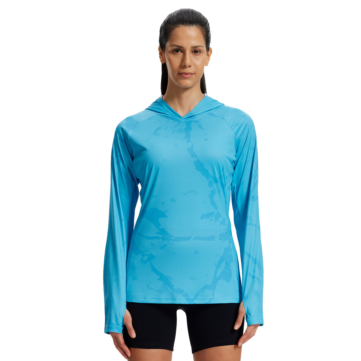 LOOGU Women's UPF 50+ Slim Fit Sun Protection Hoodies Shirts WT73