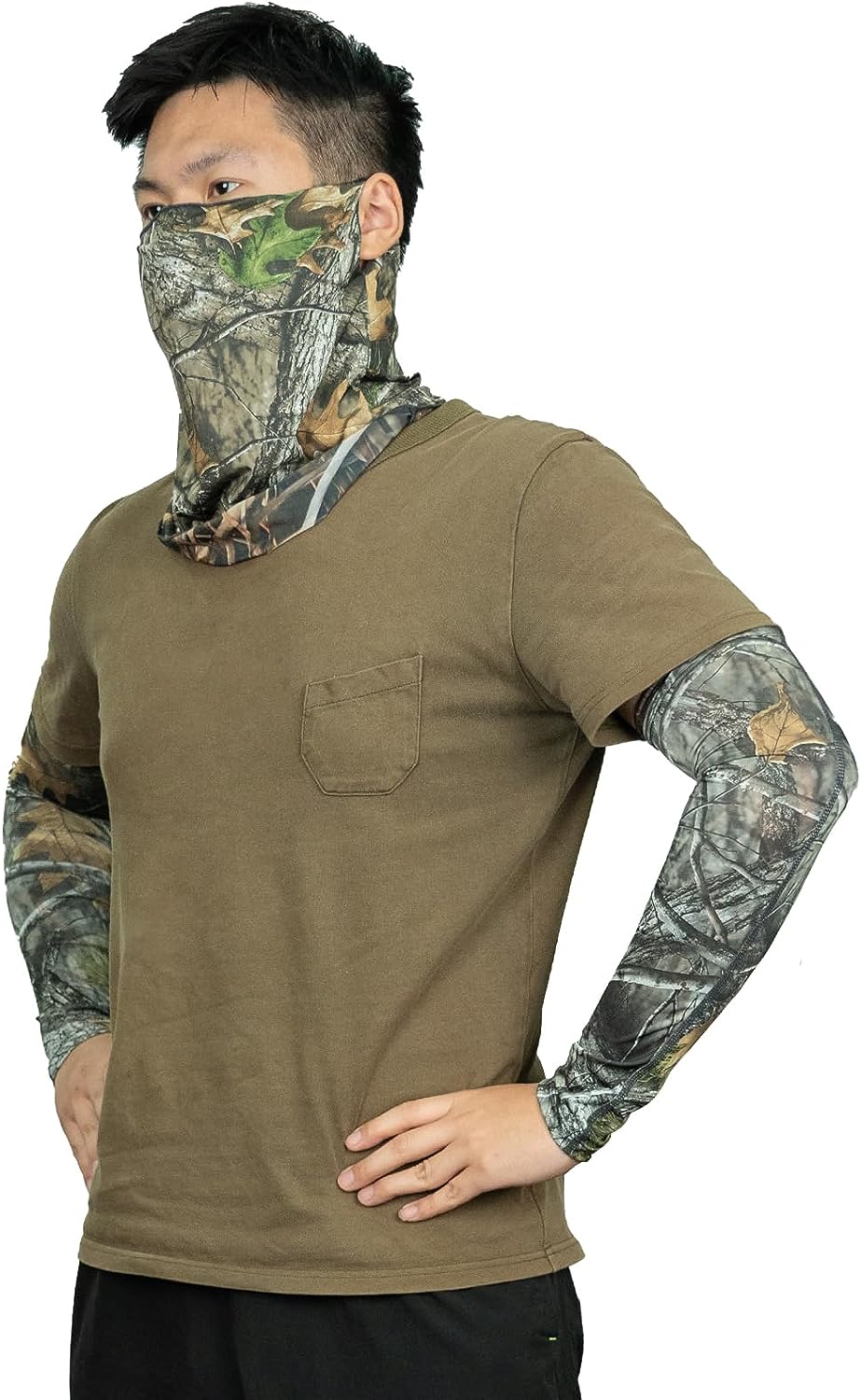 LOOGU SP Camouflage 2-piece set (Arm Sleeves + face mask)