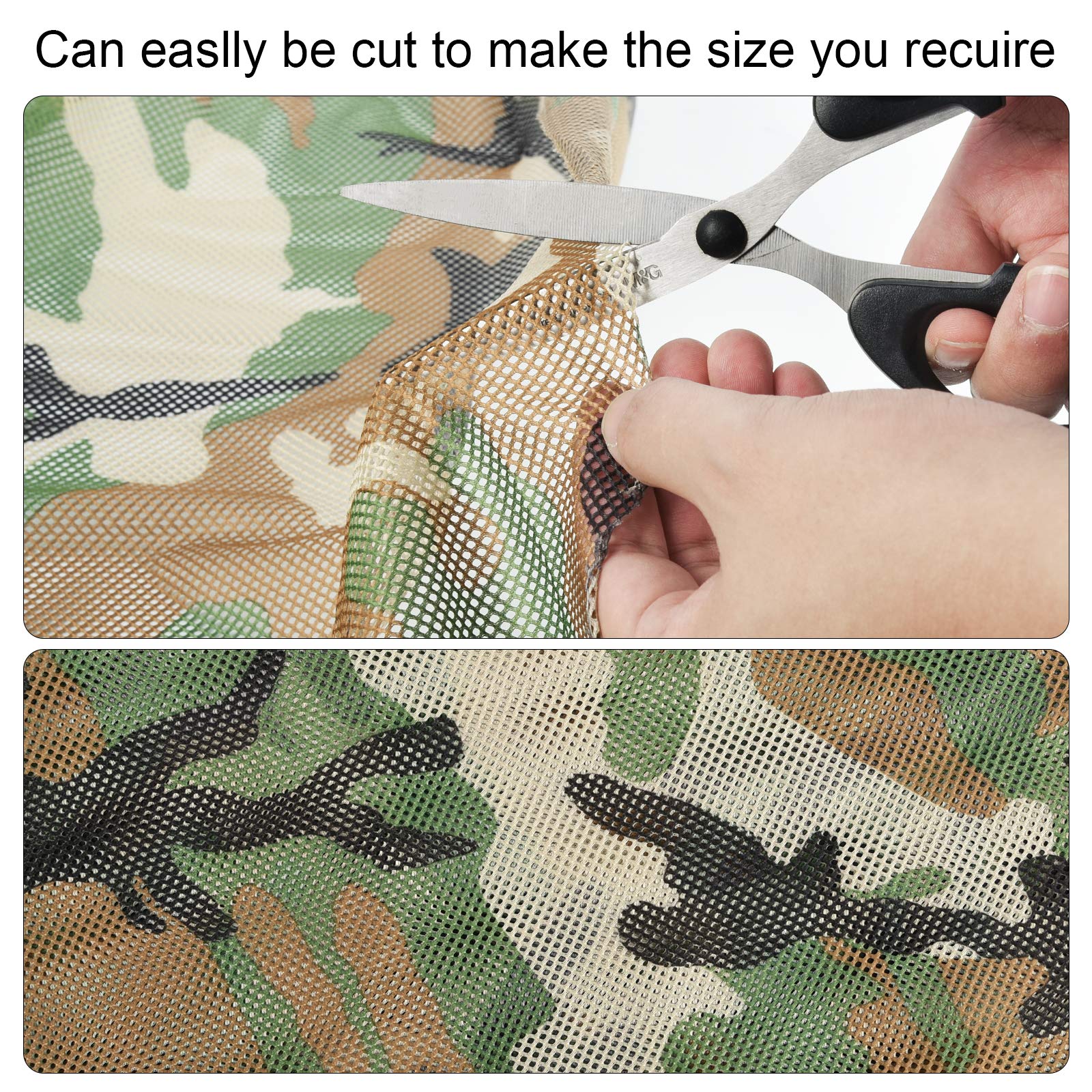 LOOGU 300D Camo Netting Super Tree Camo