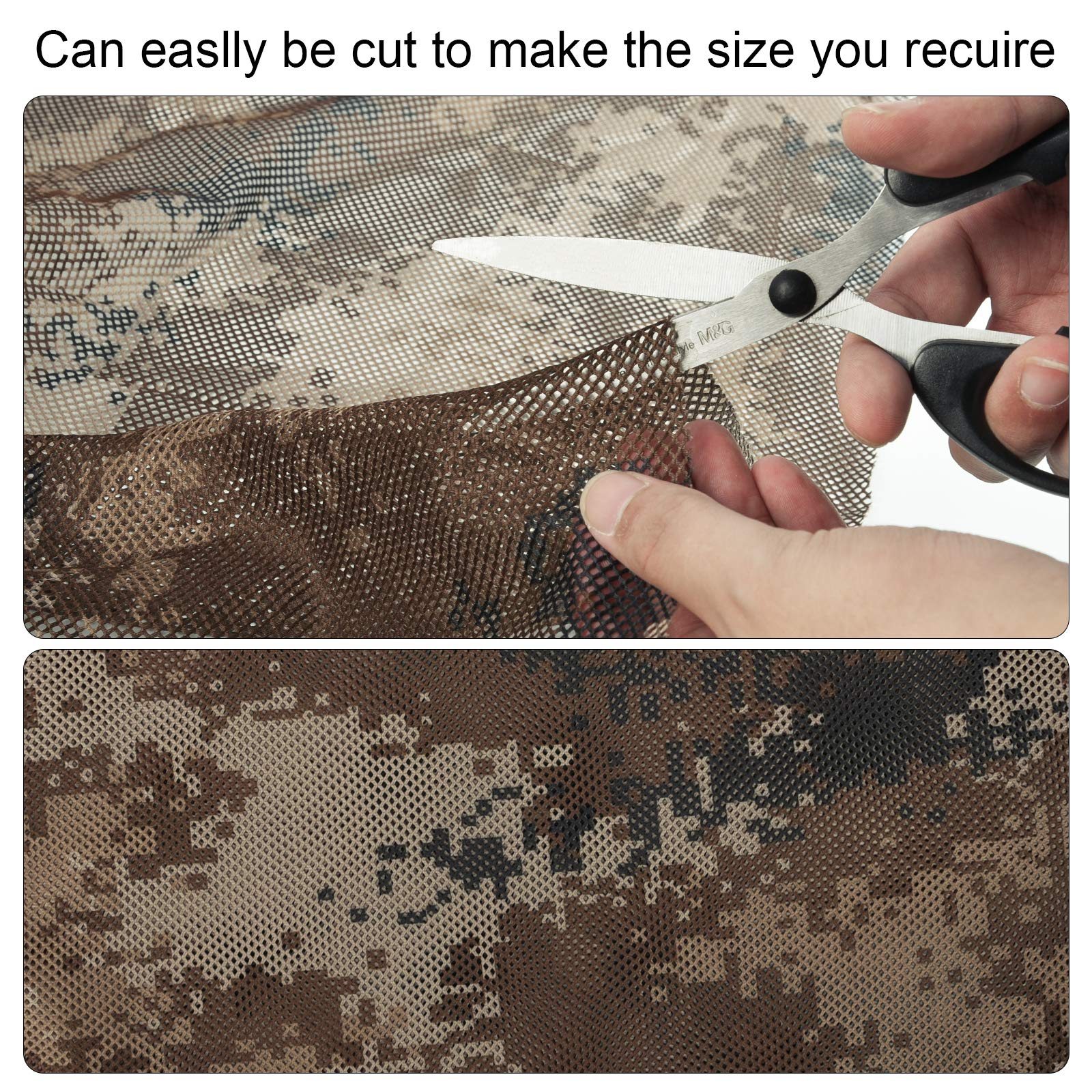 LOOGU 300D Camo Netting Super Tree Camo