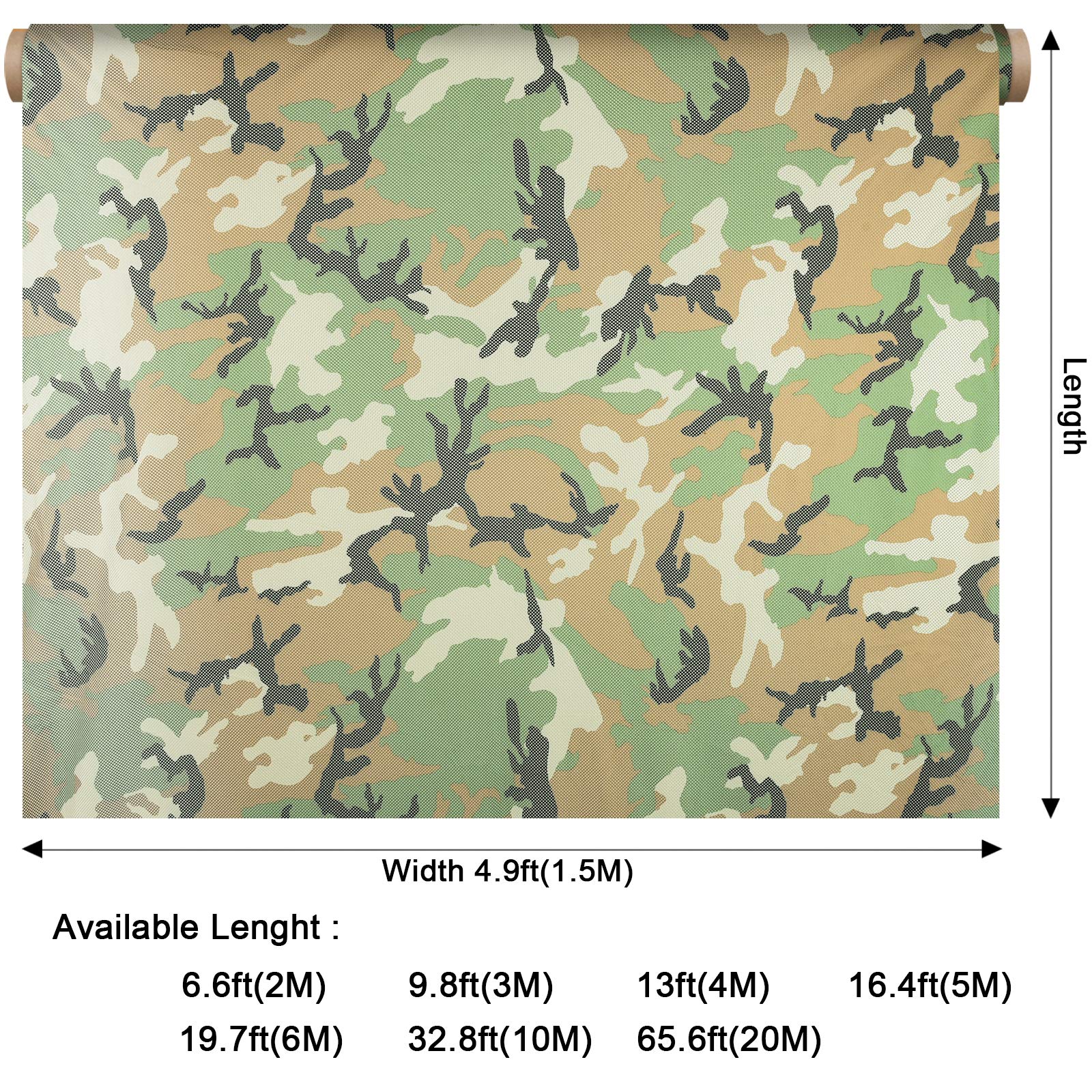 LOOGU 300D Camo Netting Super Tree Camo