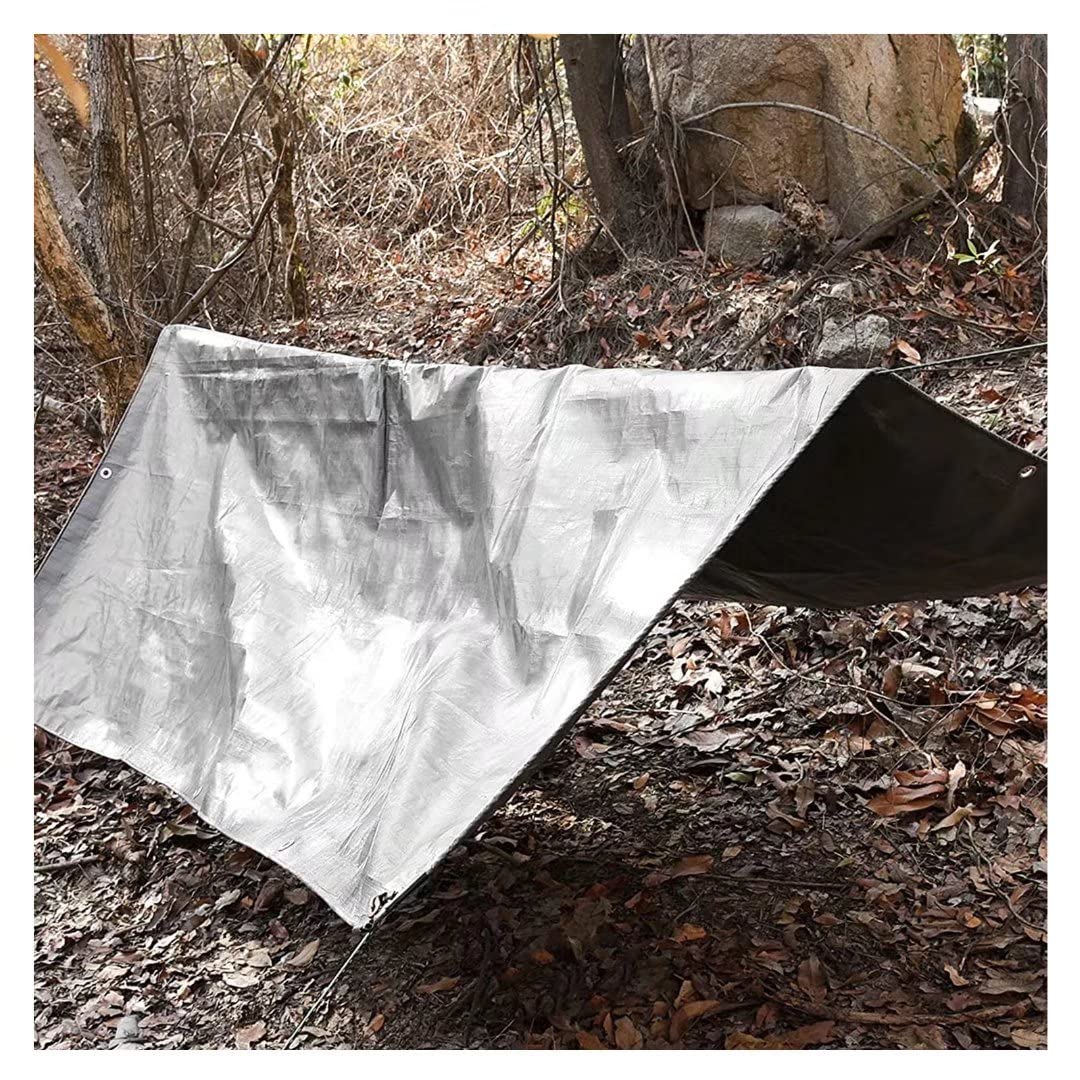 LOOGU Bâche imperméable robuste, couverture en poly multi-usage camouflage arbre bionique