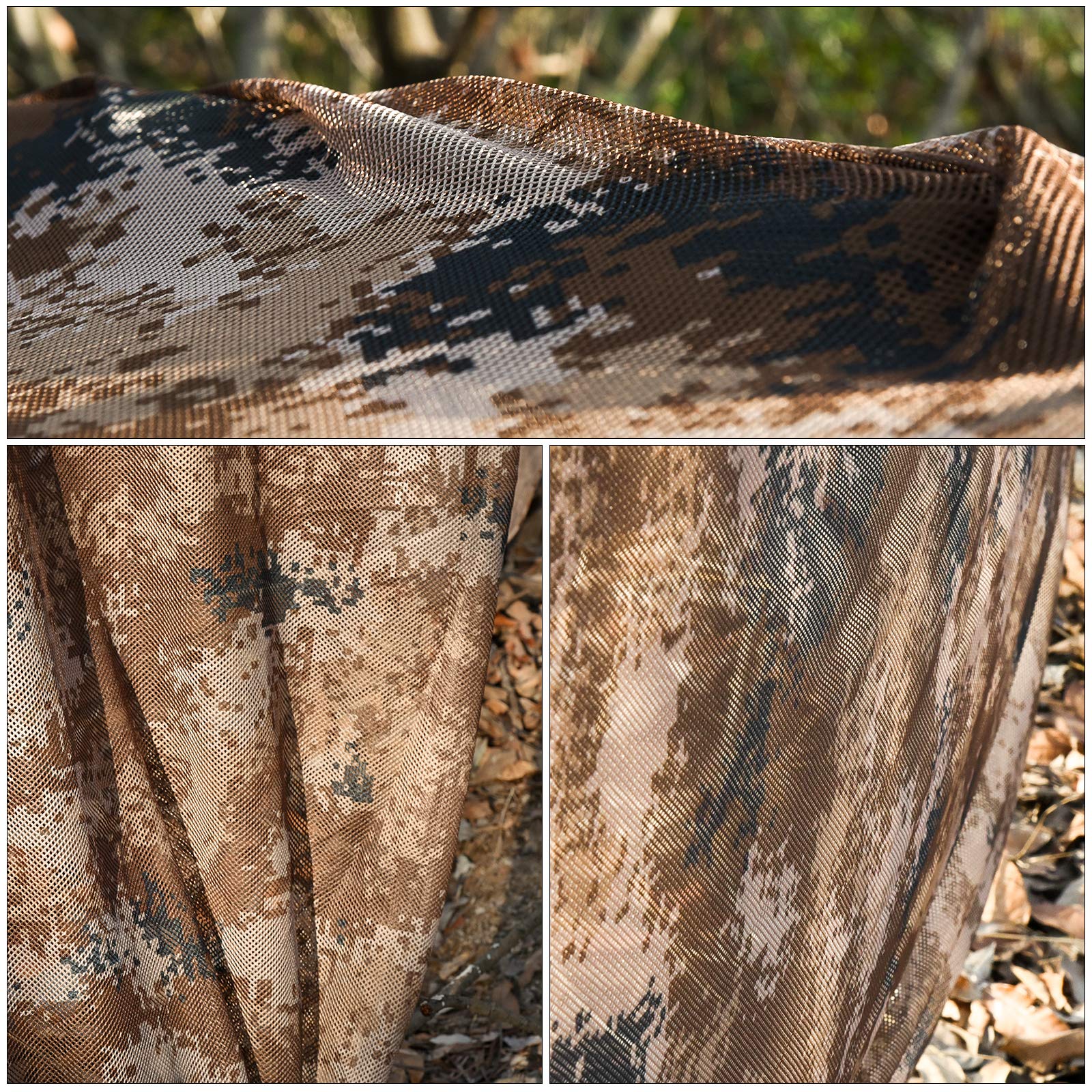 LOOGU 300D Camo Netting Super Tree Camo