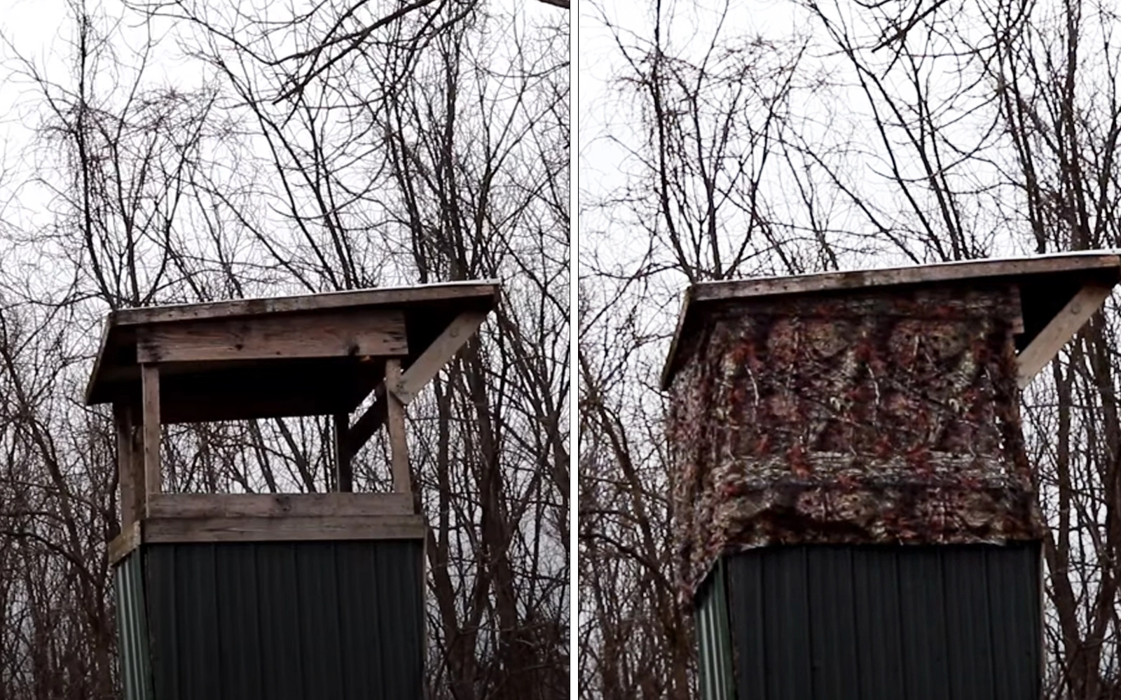 Quickly Camouflage Your Hunting Platform and Watchtower, Ready to Welcome Your Prey