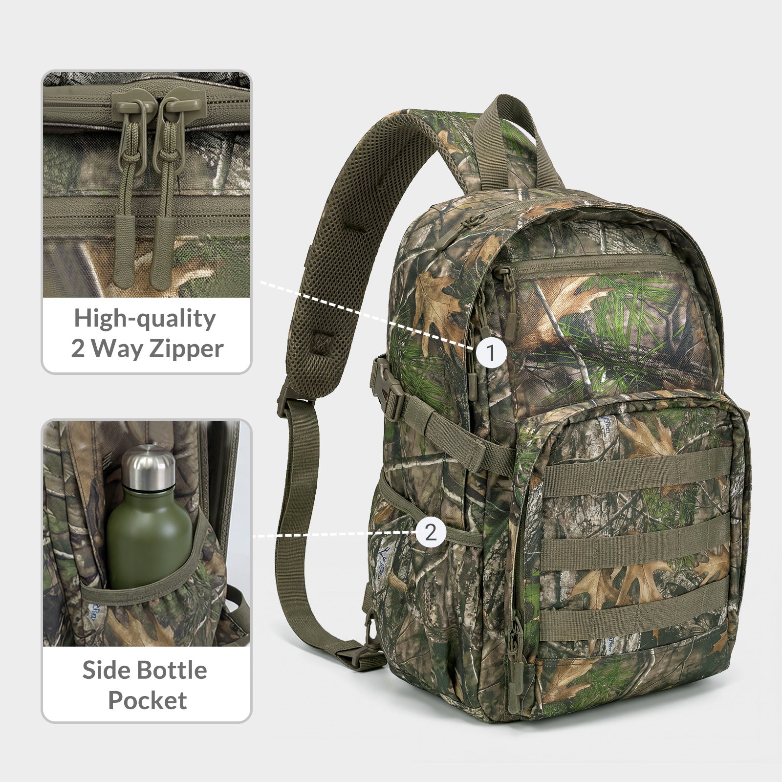 LOOGU Tactical Sling Bag Waterproof Military Shoulder Pack CB10