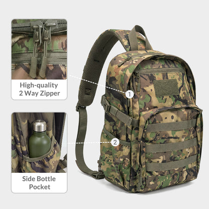 LOOGU Tactical Sling Bag Waterproof Military Shoulder Pack CB10