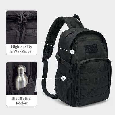 LOOGU Tactical Sling Bag Waterproof Military Shoulder Pack CB10