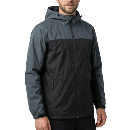 LOOGU Men’s Packable Rain Jacket Waterproof Lightweight Hooded J30