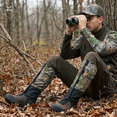 LOOGU Snow Gaiters Waterproof Camo Boot Gaiters Hunting Super Tree SG20