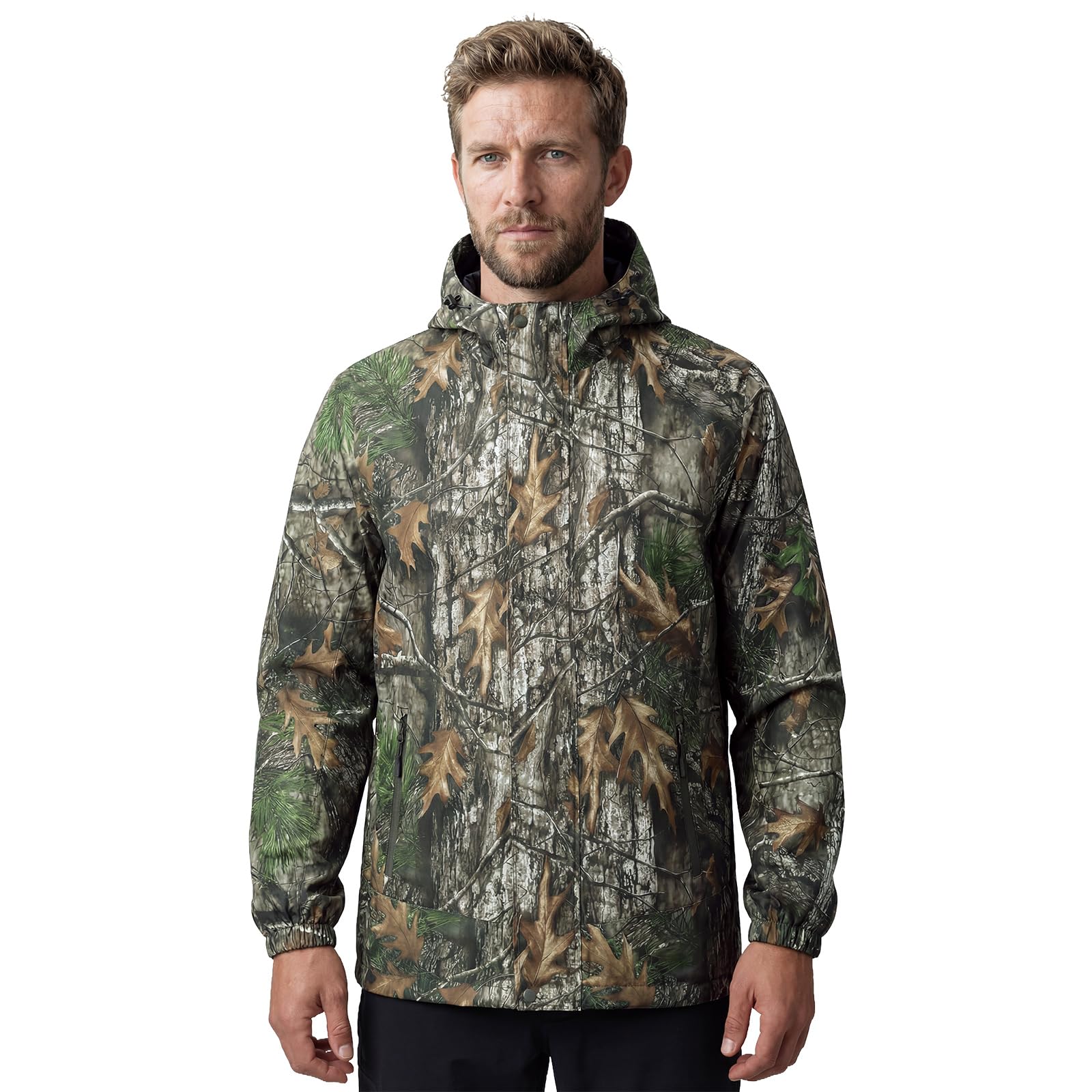 LOOGU Men’s Lightweight Waterproof Rain Shell Packable with Hood J10