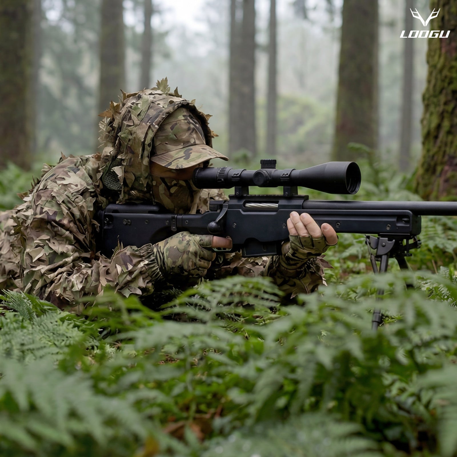 LOOGU Hunting Ghillie Suit-SPRETTA Camo