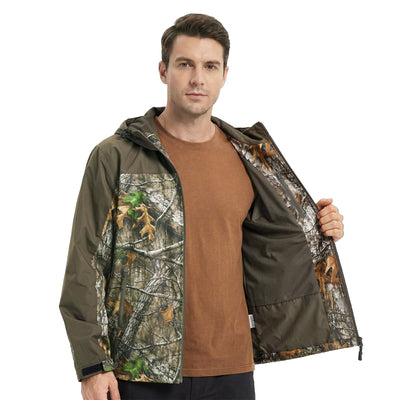 LOOGU Men’s Packable Rain Jacket Waterproof Lightweight Hooded J30