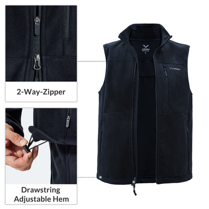 LOOGU Mens Hiking Fleece Insulation Vest M10-1