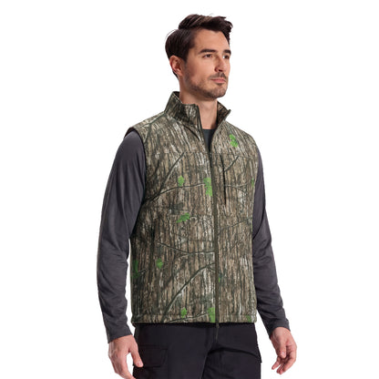 LOOGU Men’s Camo Hunting Vest Lightweight with Pockets M30