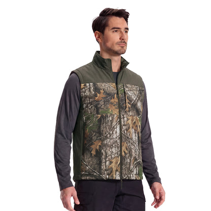 LOOGU Men’s Camo Hunting Vest Lightweight with Pockets M30