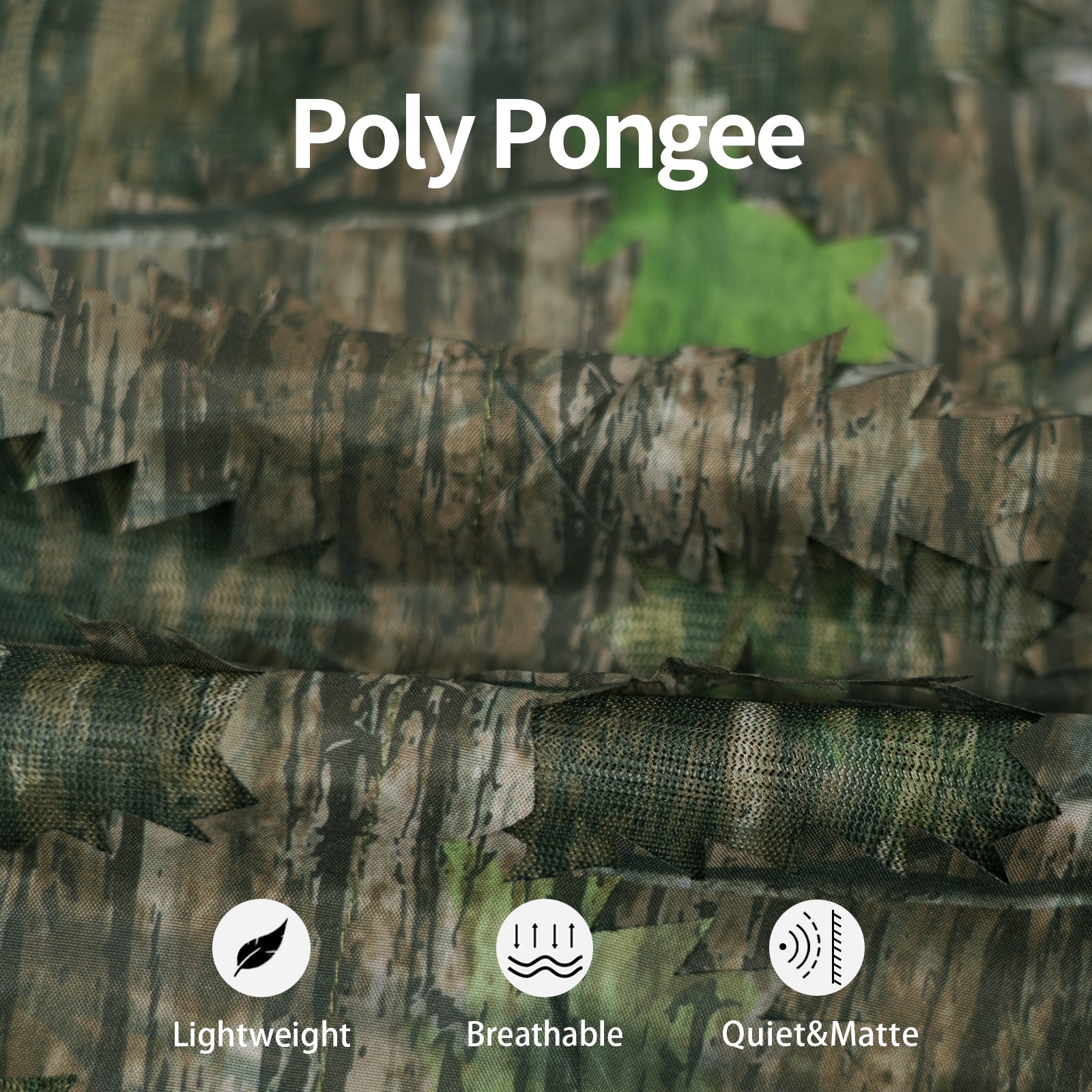 LOOGU Costume Ghillie de Chasse, Costume de Camouflage à Feuilles 3D Accessoires Militaires et de Tir Vêtements Tactiques pour Airsoft, Photographie de la Faune Halloween