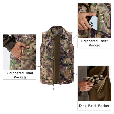 Fleece-Lined Hunting Vest M10-1