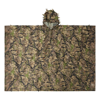 LOOGU Poncho Style Ghillie Suit 3D Leaf Spretta Camo