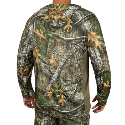 LOOGU Hunting Long Sleeve  Hoodie  Tree Camo Contrast T51