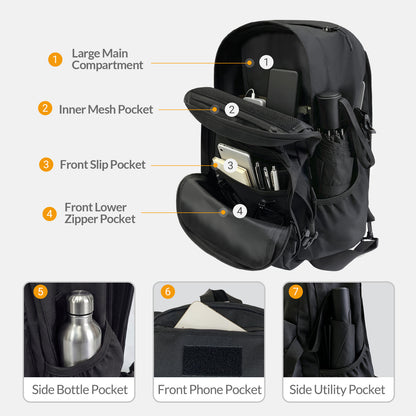 LOOGU Tactical Sling Bag Waterproof Military Shoulder Pack CB10