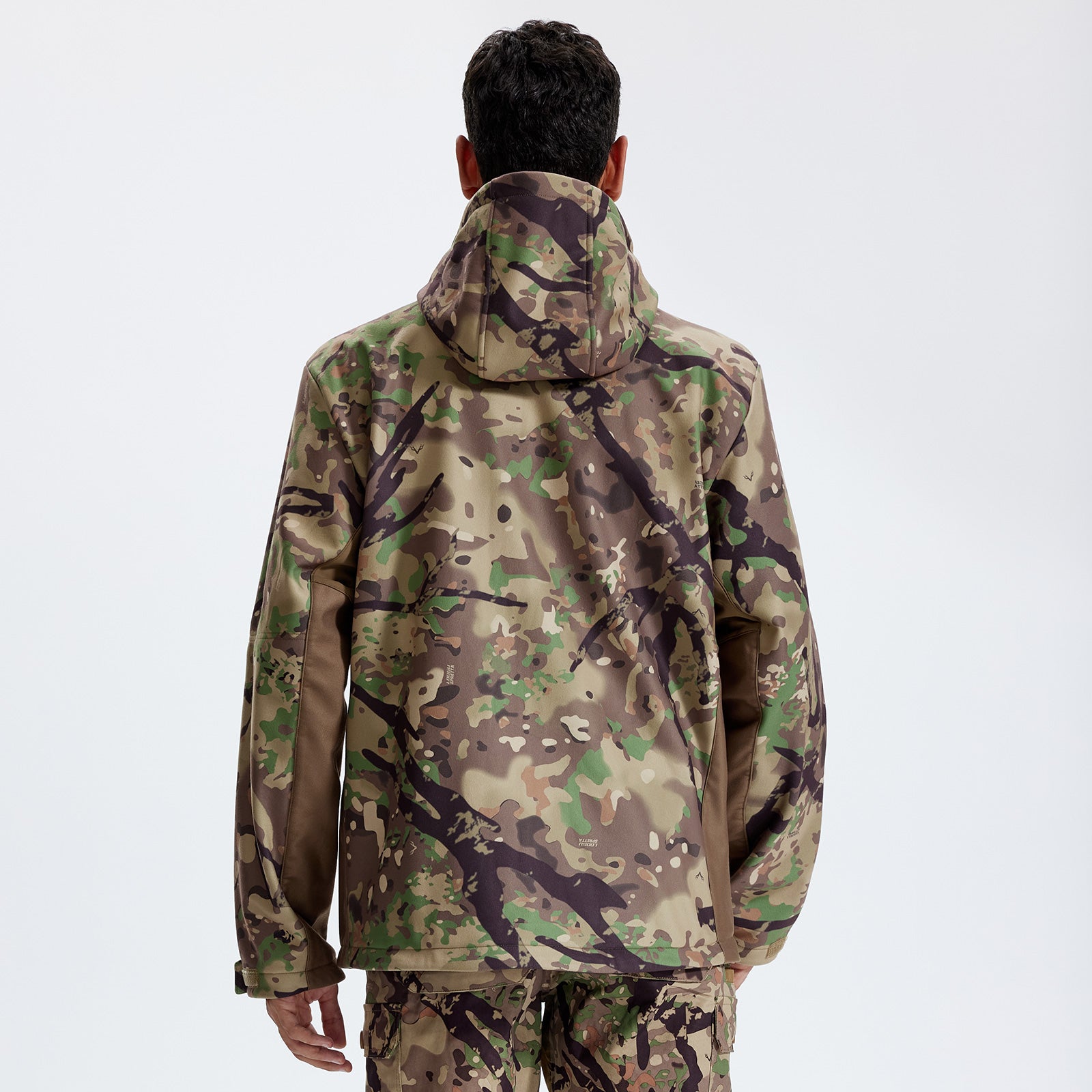LOOGU Camo Hunting Fleece Lining Hooded Jacket M52