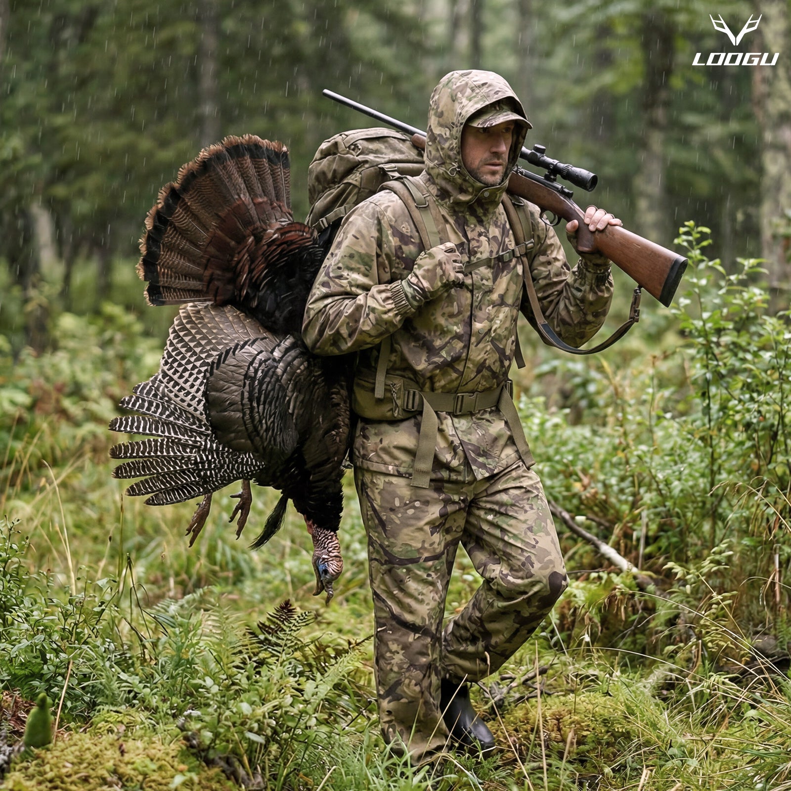 LOOGU camo rainsuit TPU SPRETTA Camo RS20