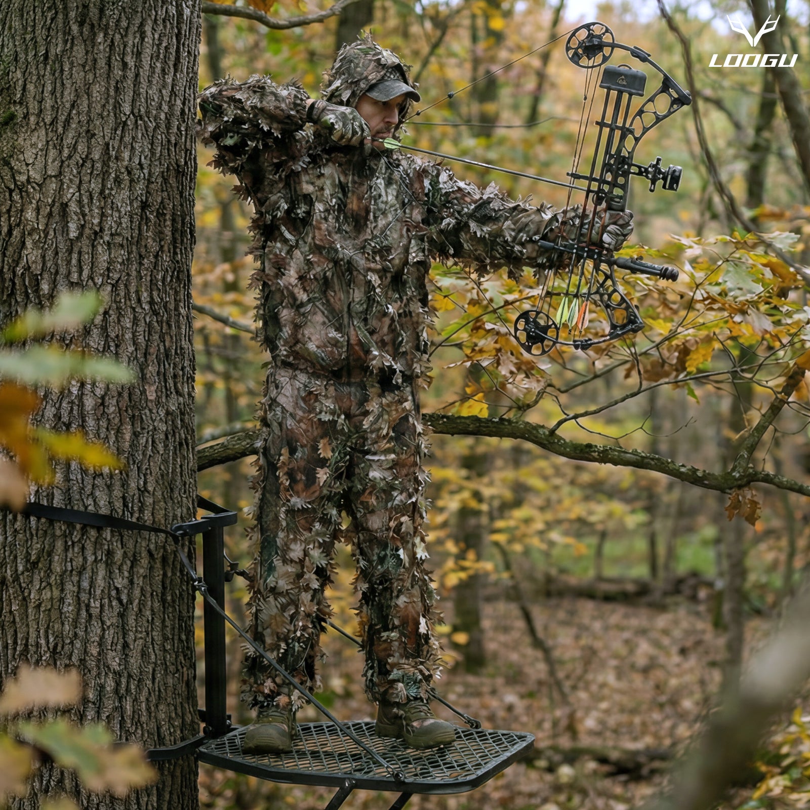 LOOGU Hunting Ghillie Suit Super Tree Camo