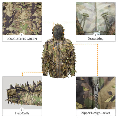 LOOGU Hunting Ghillie Suit-SPRETTA Camo