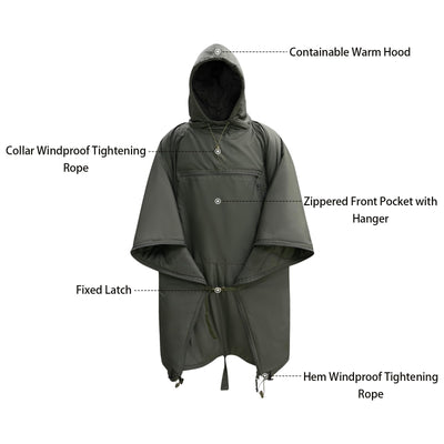 Hooded Insulated Poncho IP20