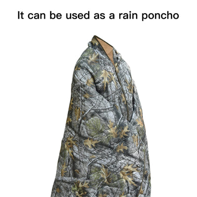 LOOGU – couverture camouflage Woobie imperméable, doublure de poncho pour le camping en plein air, la randonnée, la chasse, la survie, la randonnée, le pique-nique 