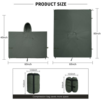 Hooded Insulated Poncho IP20