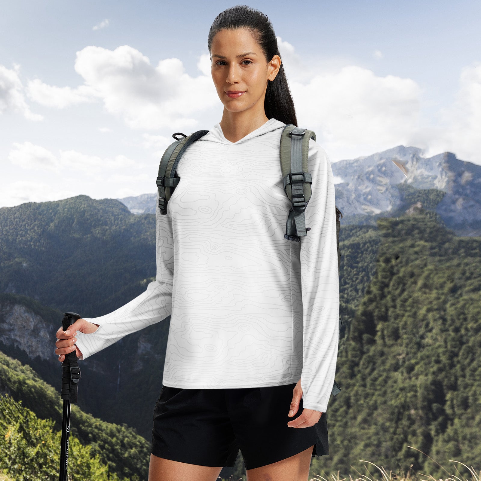 LOOGU Women's UPF 50+ Hoodies Shirts WT73-R