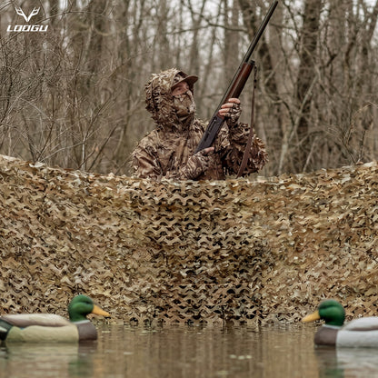 LOOGU Camping Military Hunting Camo Netting Spretta Camo