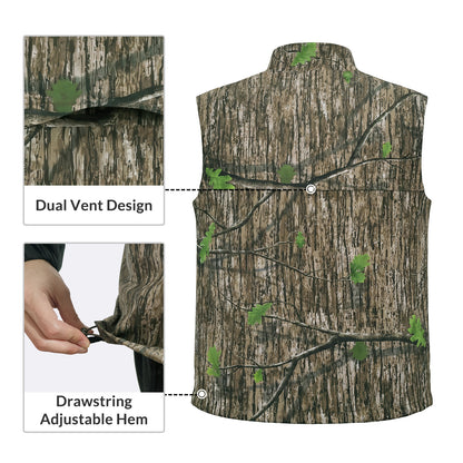 LOOGU Men’s Camo Hunting Vest Lightweight with Pockets M30