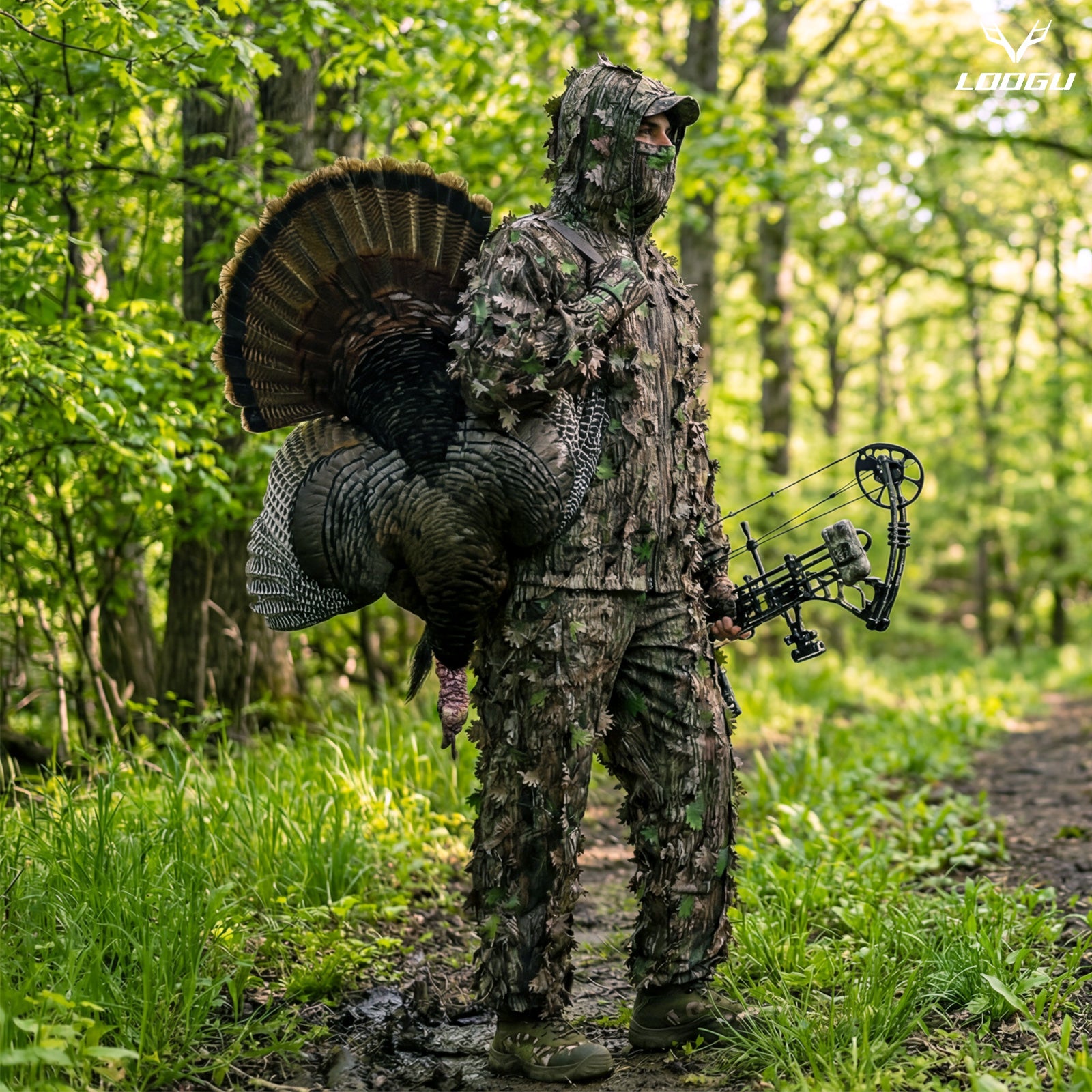 LOOGU Hunting Ghillie Suit ENTS Camo
