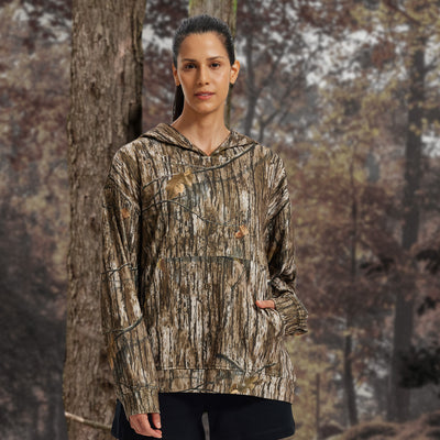 Women's Oversized Camo Hoodie WD50