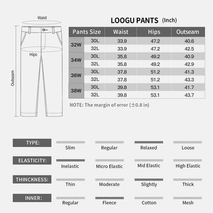LOOGU Camo Hunting  Fleece Insulation Pants 6 pocket Grass Camo P20