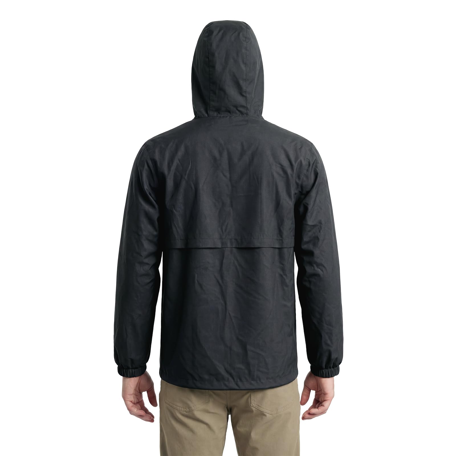 LOOGU Men’s Lightweight Waterproof Rain Shell Packable with Hood J10