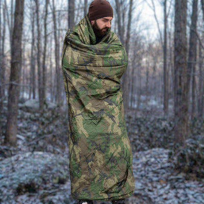 LOOGU Camo Blanket Zipper Insulated Sleeping Bag IP10