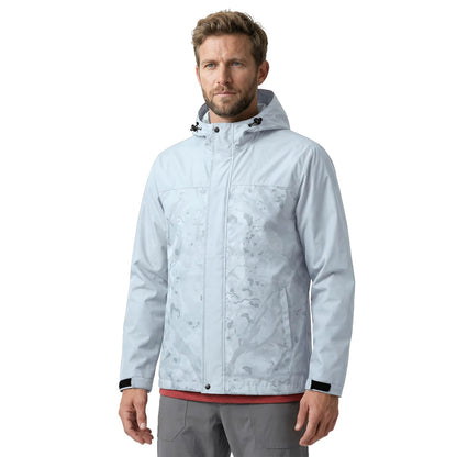 LOOGU Men’s Waterproof Packable Rain Jacket with Hood and Mesh Lining J40