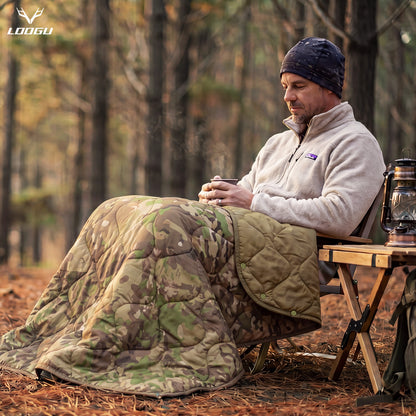 LOOGU Super Camo Blanket Waterproof Poncho Liner for Outdoor BL20
