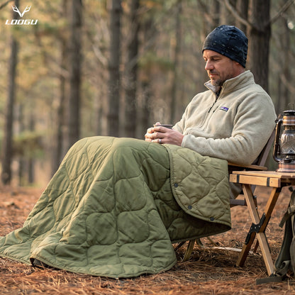 LOOGU Super Camo Blanket Waterproof Poncho Liner for Outdoor BL20