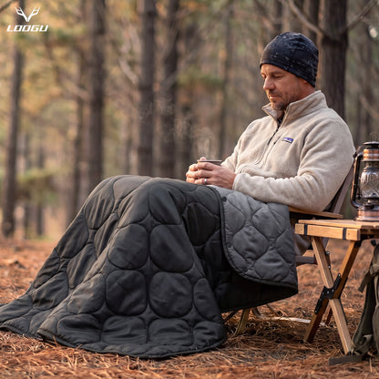 LOOGU Super Camo Blanket Waterproof Poncho Liner for Outdoor BL20