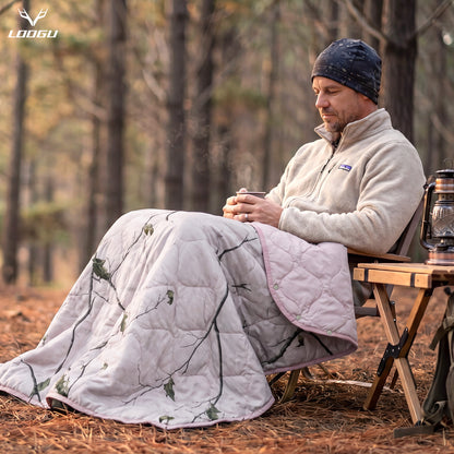 LOOGU Super Camo Blanket Waterproof Poncho Liner for Outdoor BL20