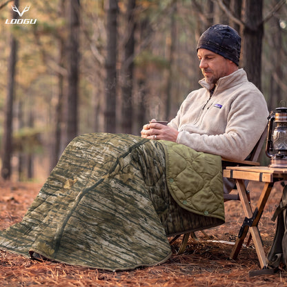 LOOGU Super Camo Blanket Waterproof Poncho Liner for Outdoor BL20